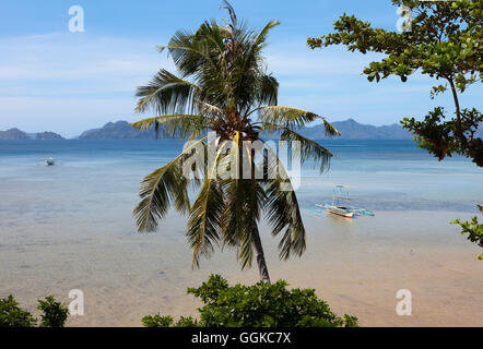 Bacuit Archipel in der Nähe von El Nido, Palawan Island, South China Sea, Philippinen, Asien Stockfoto