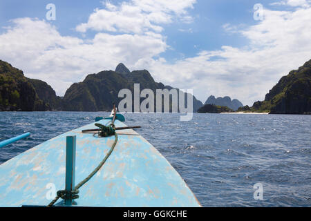 Bacuit Archipel in der Nähe von El Nido, Palawan Island, South China Sea, Philippinen, Asien Stockfoto