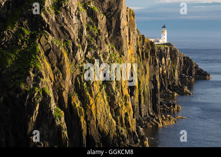Glendale, Isle Of Skye, innere Hebriden, landschaftlich Point Lighthouse, Highland, Schottland, Vereinigtes Königreich Stockfoto