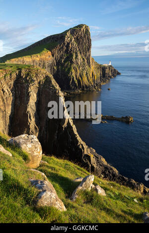 Glendale, Isle Of Skye, innere Hebriden, landschaftlich Point Lighthouse, Highland, Schottland, Vereinigtes Königreich Stockfoto