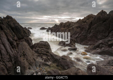 Küstenlandschaft in der Nähe von Swansea, Wales, Vereinigtes Königreich Stockfoto