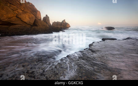 Küstenlandschaft, Brenton on Sea, Indischer Ozean, Knysna, Western Cape, Südafrika Stockfoto