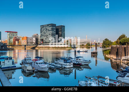 Hyatt Hotel, Medien-Hafen, Düsseldorf, Nord Rhein Westfalen, Deutschland Stockfoto