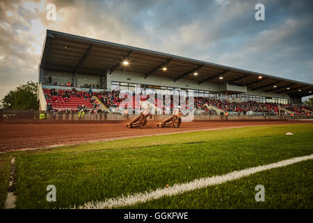 Das Belle Vue Asse Speedwayrennen britische Speedway Team Manchester North West England Racing 1928 Belle Vue Greyhound stadi Stockfoto