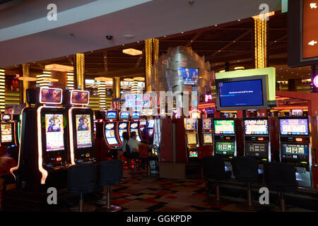 Slot-Maschinen. Las Vegas. Nevada. USA Stockfoto
