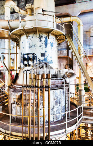 Dampferzeuger, Dampfturbine, Seattle, WA, Georgetown Steam Plant, ein National Historic Landmark in Seattle, WA, USA Stockfoto