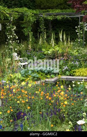 Chelsea Flower Show 2007-der tägliche Fernschreiber Garten - - (bitte Kredit: Fotos Hort/Designer Isabelle Van Groeningen & Gabrie Stockfoto