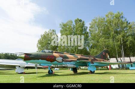 Minsk, Belarus - 17. Juli 2016: Luftfahrt Technologiemuseum unter freiem Himmel in der Stadt Minsk. Stockfoto