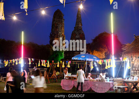 Wat Phra Ram, alte buddhistische Tempel in der antiken Stadt von Ayutthaya, Thailand Stockfoto