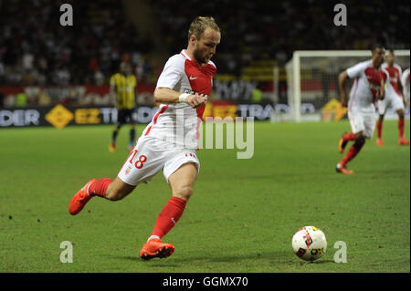 Monaco, Frankreich. 3. August 2016. UEFA Champions League Qualifikationsrunde, AS Monaco gegen Fenerbahce. Valere Germain (Mo) © Action Plus Sport/Alamy Live News Stockfoto