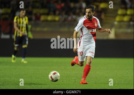 Monaco, Frankreich. 3. August 2016. UEFA Champions League Qualifikationsrunde, AS Monaco gegen Fenerbahce. Bernardo Silva (Mo) © Action Plus Sport/Alamy Live News Stockfoto