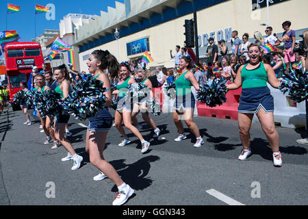 Brighton Pride 2016 Prozession Stockfoto