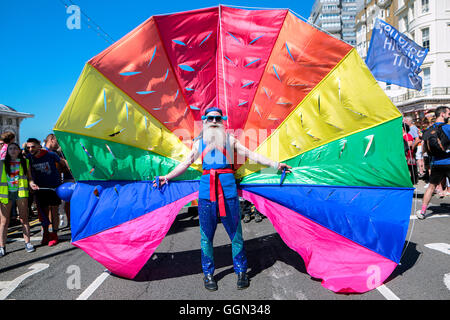 Brighton Pride 2016 Prozession Stockfoto