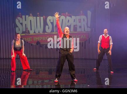 Edinburgh Fringe Festival, Schottland. 6. August 2016. Das Pleasance Edinburgh Fringe Festival startet 2016 Programm bewirtet durch Schauspieler Susan Calman Credit: Richard Dyson/Alamy Live News Stockfoto