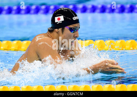 Rio De Janeiro, Brasilien. 6. August 2016. Olympic Aquatics Stadion, Barra Olympiapark, Rio De Janeiro. 6. August 2016. Rio Olympischen Sommerspiele, schwimmen. Daiya Seta (Jpn) - 400-Meter-Lagenschwimmen Credit: Action Plus Sport/Alamy Live News Stockfoto