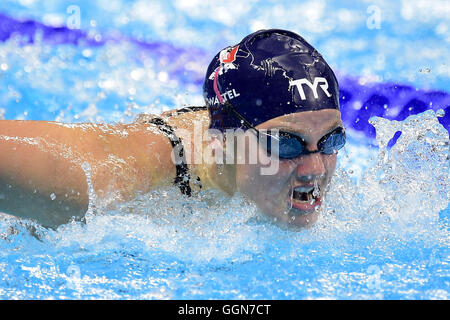 Rio De Janeiro, Brasilien. 6. August 2016. Olympic Aquatics Stadion, Barra Olympiapark, Rio De Janeiro. 6. August 2016. Rio Olympischen Sommerspiele, schwimmen. Marie Wattel (Fra) - 100m Schmetterling Credit: Action Plus Sport/Alamy Live News Stockfoto