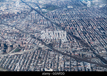 Luftaufnahme der Stadt, New York, New York, Vereinigte Staaten von Amerika, Stockfoto