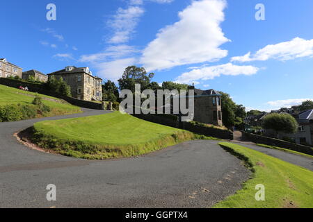 Serpentinenstraße rothesay Isle of Bute Schottland august 2016 Stockfoto