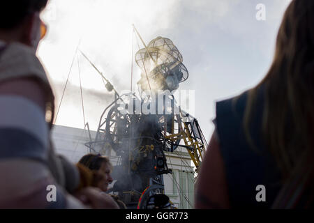 Hayle, Cornwall, UK. Die Fahrkunst. Die größte mechanische Puppe, die in Großbritannien gebaut werden. Stockfoto