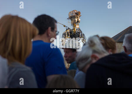 Hayle, Cornwall, UK. Die Fahrkunst. Die größte mechanische Puppe, die in Großbritannien gebaut werden. Stockfoto