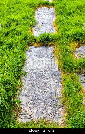Kiltiernan Friedhof ein 17. Jahrhundert Friedhof, Ardara, County Donegal, Irland Stockfoto