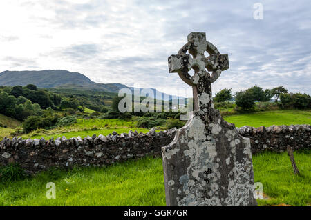Kiltiernan Friedhof ein 17. Jahrhundert Friedhof, Ardara, County Donegal, Irland Stockfoto