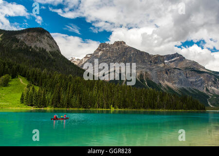 Emerald Lake, Yoho Nationalpark, Britisch-Kolumbien, Kanada Stockfoto