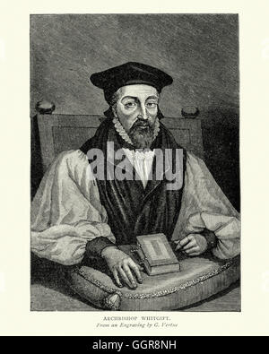 Porträt von John Whitgift Erzbischof von Canterbury von 1583 bis 1604 Stockfoto