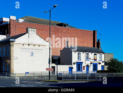 Das Britannia Pub in Darlington, County Durham, England UK Stockfoto