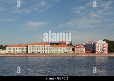 Saint Petersburg State University. universitetskaja Embankment, Sankt Petersburg, Russland. Stockfoto