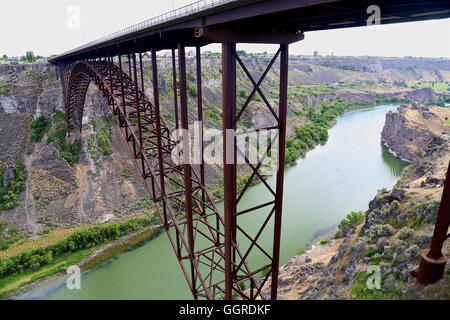 Perrine Brücke über den Snake River canyon Stockfoto