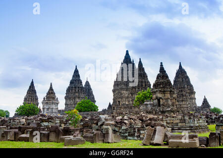 Der hinduistische Tempel von Prambanan Komplex in der Nähe von Yogyakarta, Indonesien Stockfoto