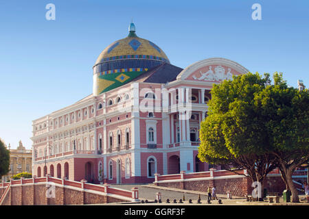 Manaus-Opernhaus - Teatro Amazonas im brasilianischen Amazonasgebiet Stockfoto