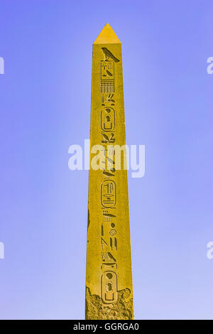 Ägypten, Kairo, Heliopolis, Freilichtmuseum, Obelisk Sesostris ich. Stockfoto