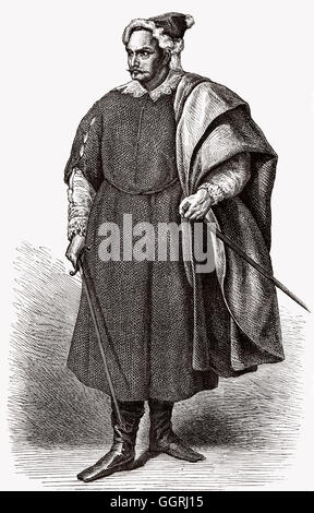 Friedrich i., Friedrich Barbarossa, Friedrich I., 1122-1190, der Kaiser des Heiligen Römischen Reiches Stockfoto