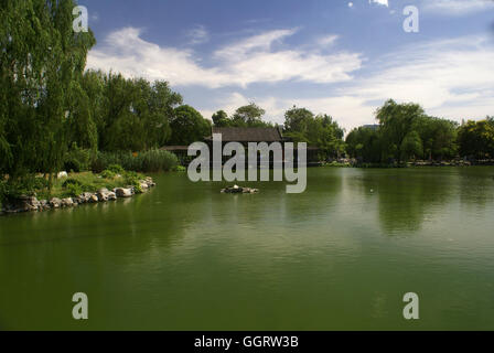 Lila Bambus Park gehört zu den sieben größten Parks in Peking, Beijing - China Stockfoto