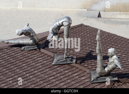 YEREVAN, Armenien - 8. März 2015: Zeitgenössische Kunst Statue "Ausbildung von Menschen" in der Nähe von Cascade, giant Stairway in Yerevan, Armenien. Ich Stockfoto