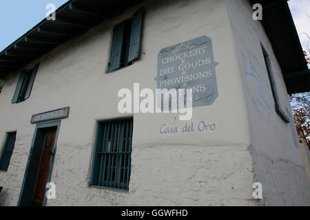 Hauptsitz der historischen Jos. Boston & Co. in der CASA DEL ORO - MONTEREY, Kalifornien Stockfoto