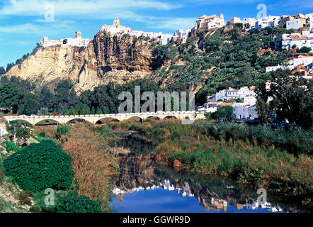 Arcos De La Frontera, Andalusien, Spanien Stockfoto