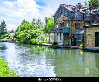 Grand Union Canal - Berkhamsted, Stadtteil Dacorum, Hertfordshire, UK Stockfoto