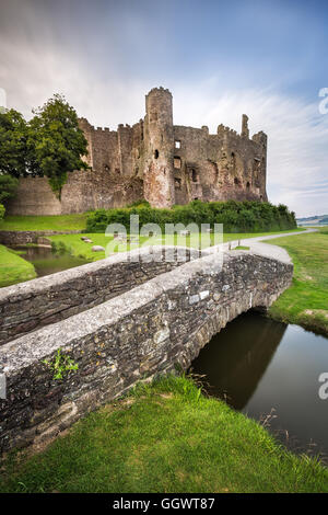 Laugharne Castle, Laugharne, Carmarthenshire, Wales, UK Stockfoto