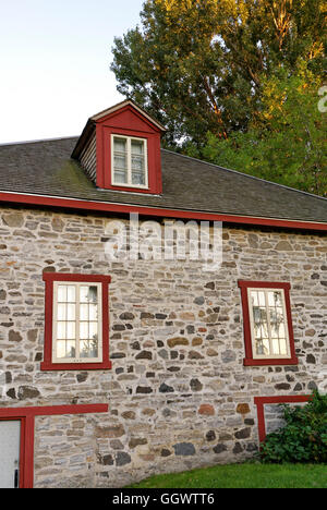 Die Fell-Gewerbemuseum in Lachine National Historic Site in Lachine, Montreal, Quebec, Kanada Stockfoto