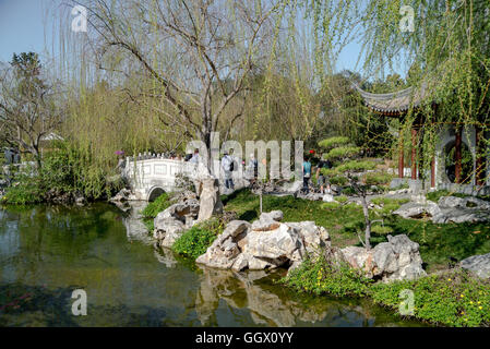 Schöne chinesische Gärten Stockfoto