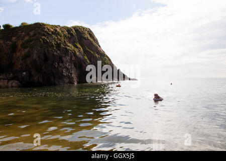 Mouthwell Strand, Hope Cove, South Devon, England, Vereinigtes Königreich. Stockfoto