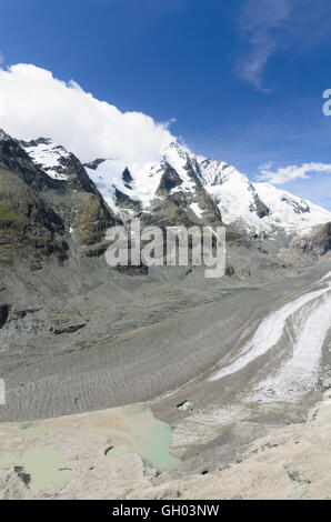 Nationalpark Hohe Tauern, Hohe Tauern: Großglockner und Pasterze Gletscher, Österreich, Kärnten, Carinthia, Stockfoto