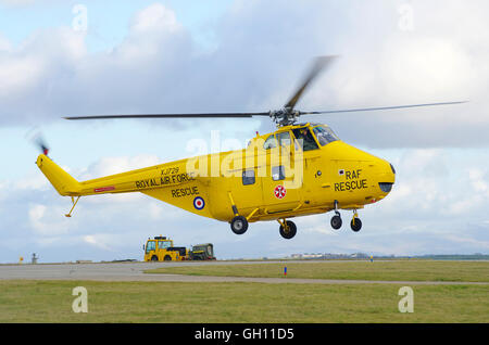 Westland Wirbelwind HAR 10, XJ729, G-BVGE, Hubschrauber im RAF Valley Anglesey Stockfoto