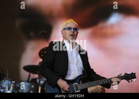 Siddington, Cheshire, UK. 7. August 2016. Nik Kershaw tritt am Rücklauf Festival Nord in Capesthorne Hall, in der Nähe von Macclesfield. Bildnachweis: Simon Newbury/Alamy Live-Nachrichten Stockfoto