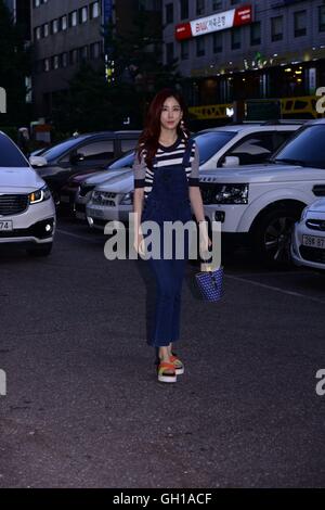 Seoul, Korea. 7. August 2016. Tongseok Ma und SooYoung besucht die Ende Zeremonie der Steuer Tam 38 in Seoul, Korea am 7. August 2016. (China und Korea Rechte heraus) © TopPhoto/Alamy Live-Nachrichten Stockfoto