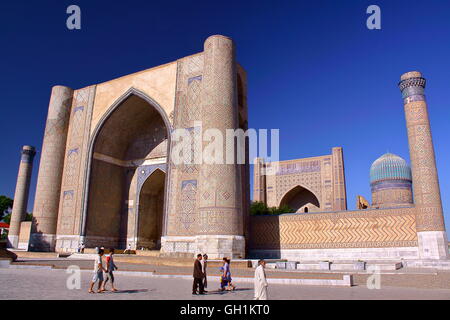 Bibi Khanum Moschee in Samarkand, Usbekistan Stockfoto