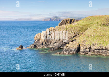 Pembrokeshire Coast National Park in der Nähe von Abercastle in Pembrokeshire, Wales, Großbritannien. Stockfoto